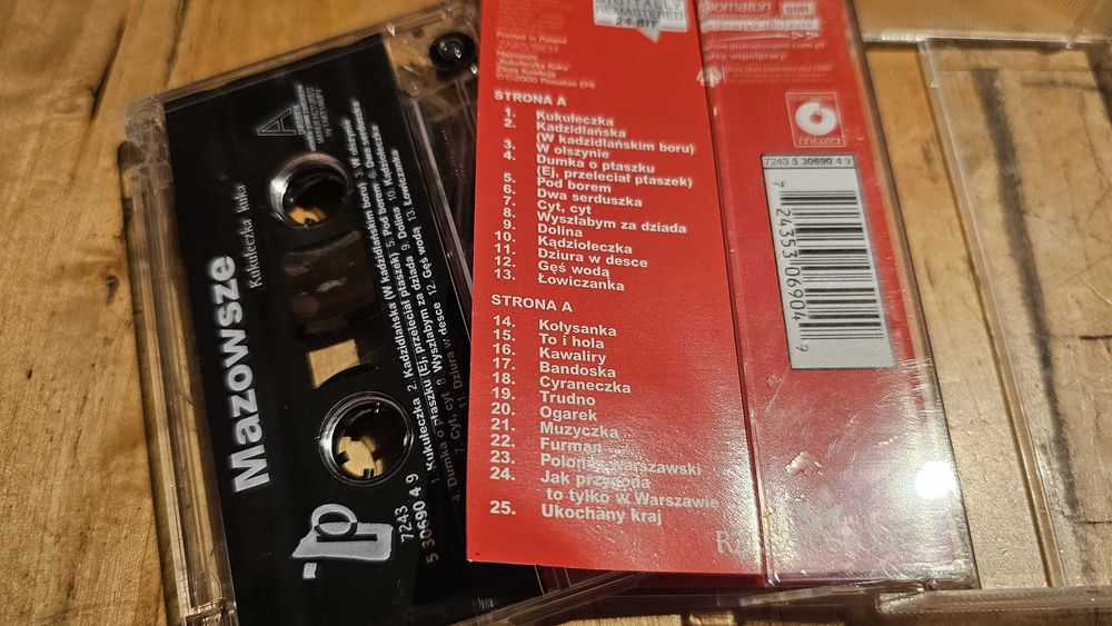 BE 5x Kaseta MAZOWSZE - Śpiewa kolędy i inne [MUZA] magnetofonowa