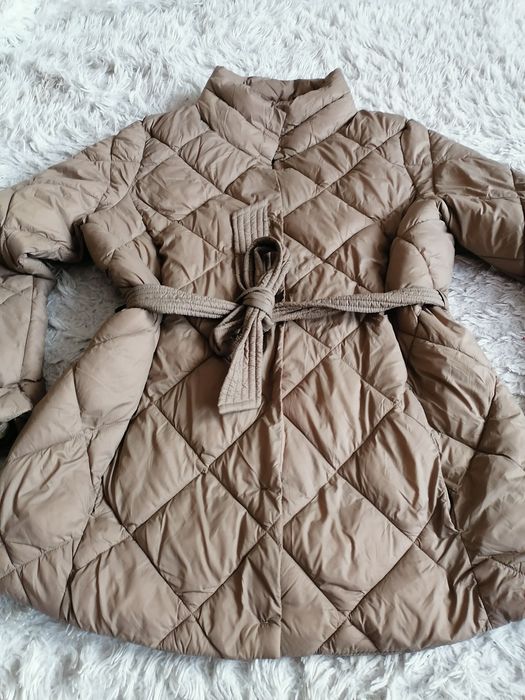 Kurtka damska pikowana adek beżowa L