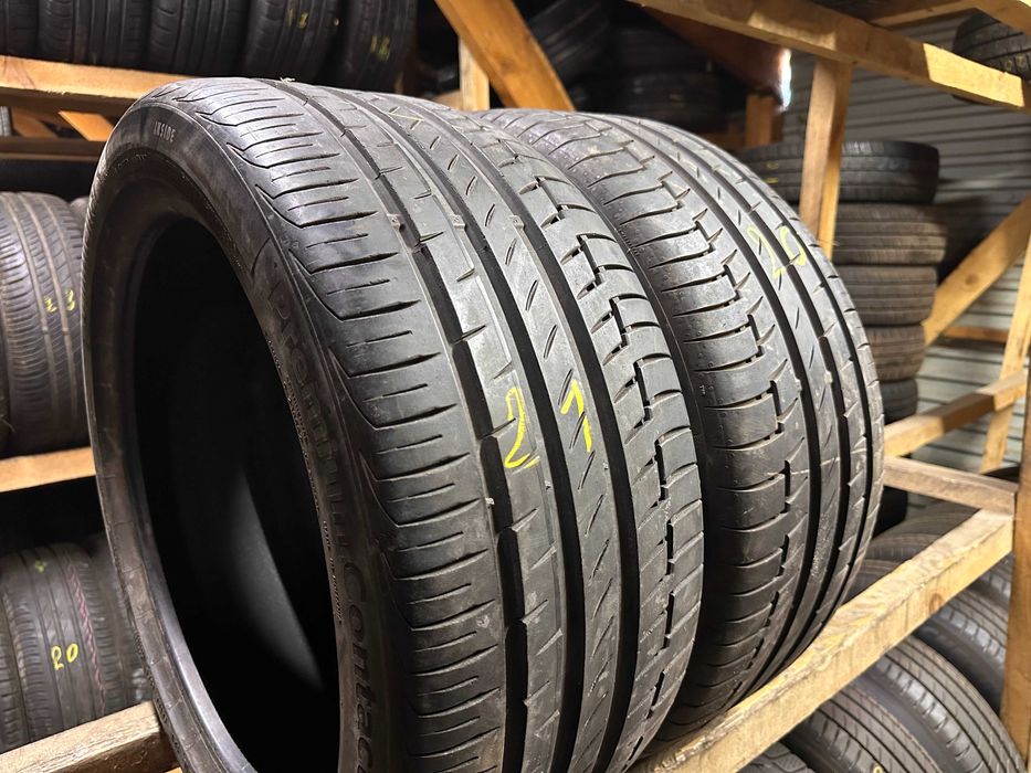 Шини літо 245/40R18 Continental PremiumContact6  2шт 6.5+мм 21/22 рік