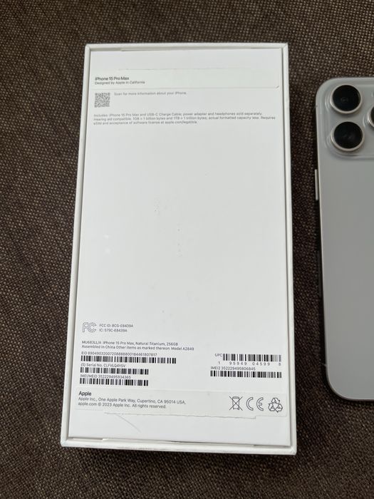 Iphone 15 pro max 256GB