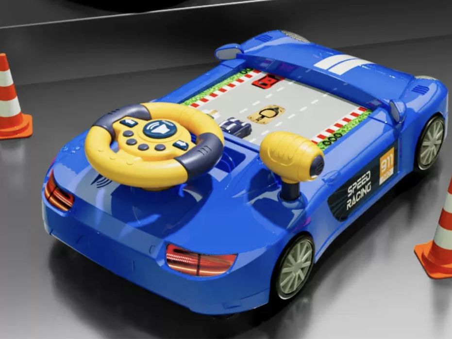 Музичний Дитячий руль автотрек автотренажер