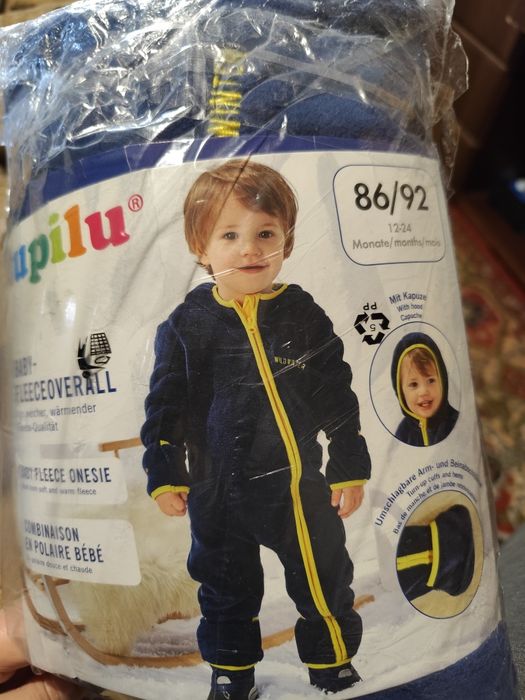 Теплий чоловічок комбінезон lupilu