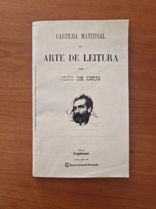 Livro "Cartilha Maternal ou Arte de Leitura", de João de Deus