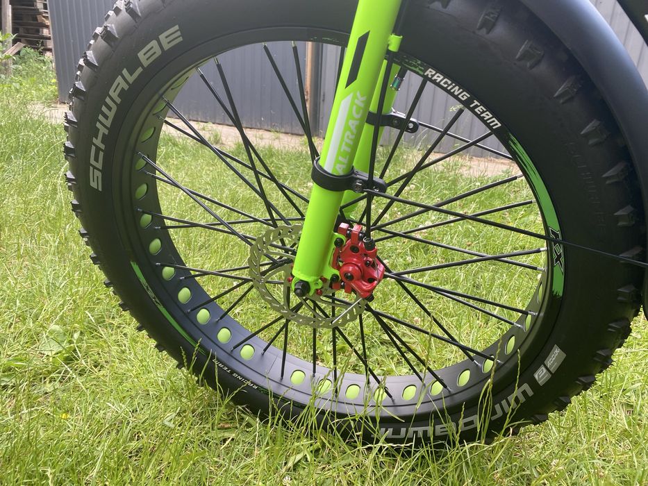 Fatbike MalTrack Maltrack FatBike rama 17 cali, koło 26", zielony