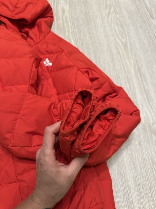 ‼️ мікро пуховик куртка Adidas 152 11 12 оригінал для хлопчика