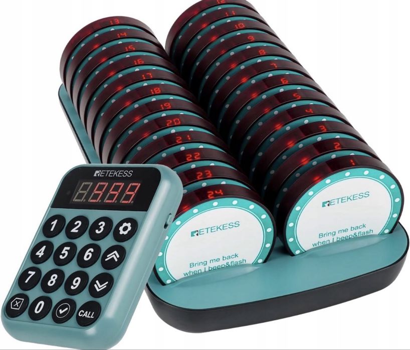System przywoławczy Pager Retekess TD168R – 24 szt. Gastronomia/Klinika