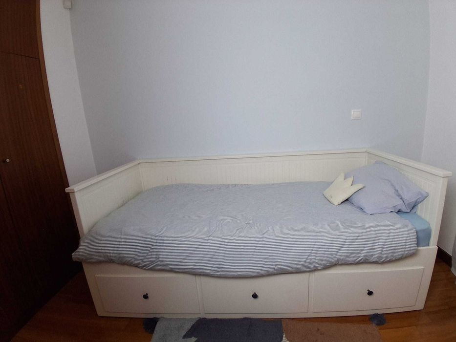 Cama de Solteiro com colchão de molas Lusocholchão