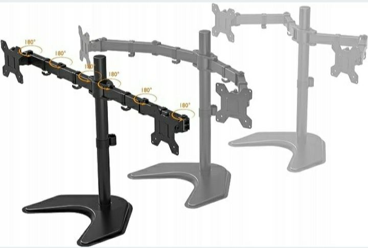 Uchwyt stojak na 2 monitory 13-27"Bontec