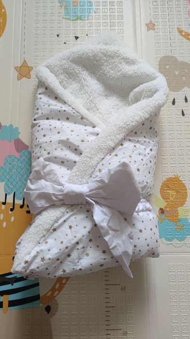 Конверт на виписку з пологового, плед