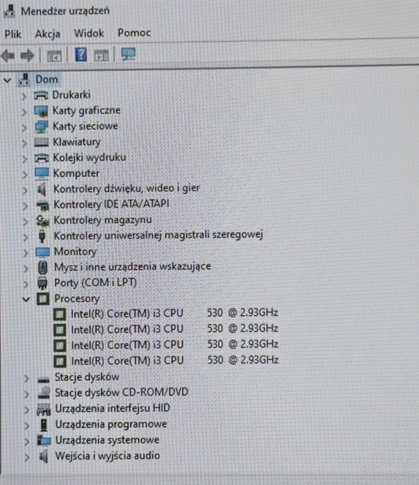 Płyta główna Procesor i3 RAM