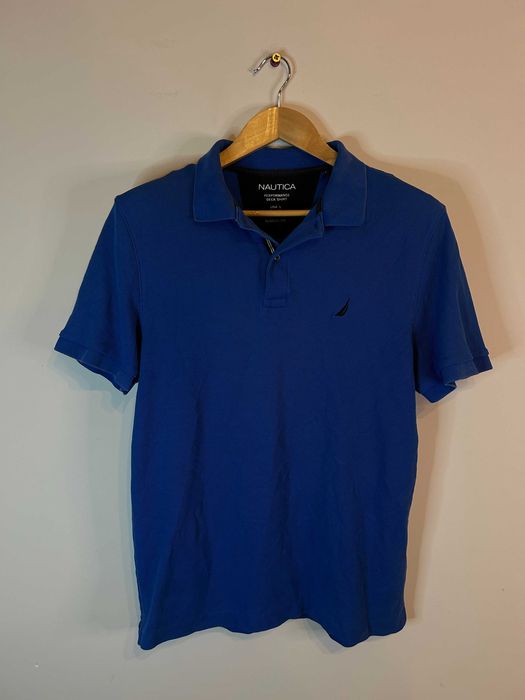 Koszulka polo Nautica niebieska z logiem xl