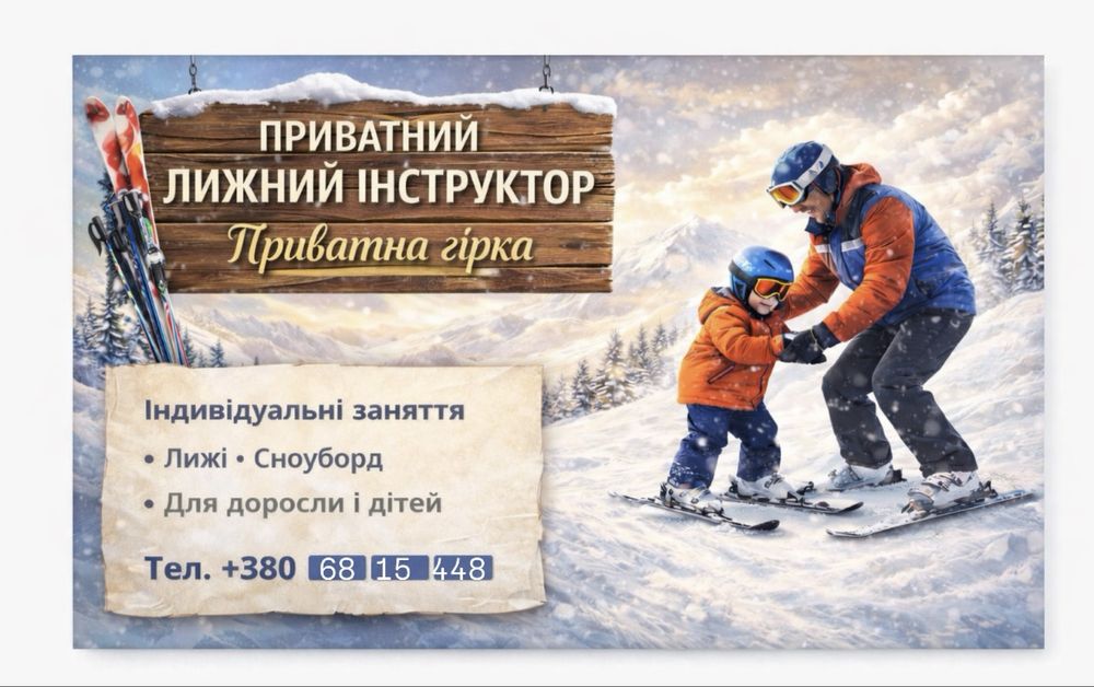 Приватний лижний інструктор