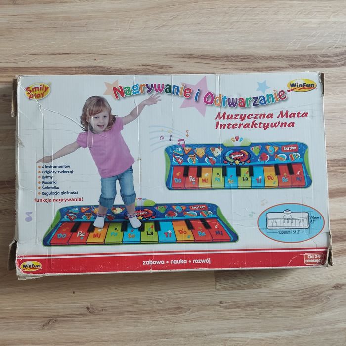 Interaktywna mata muzyczna pianino Smily Play