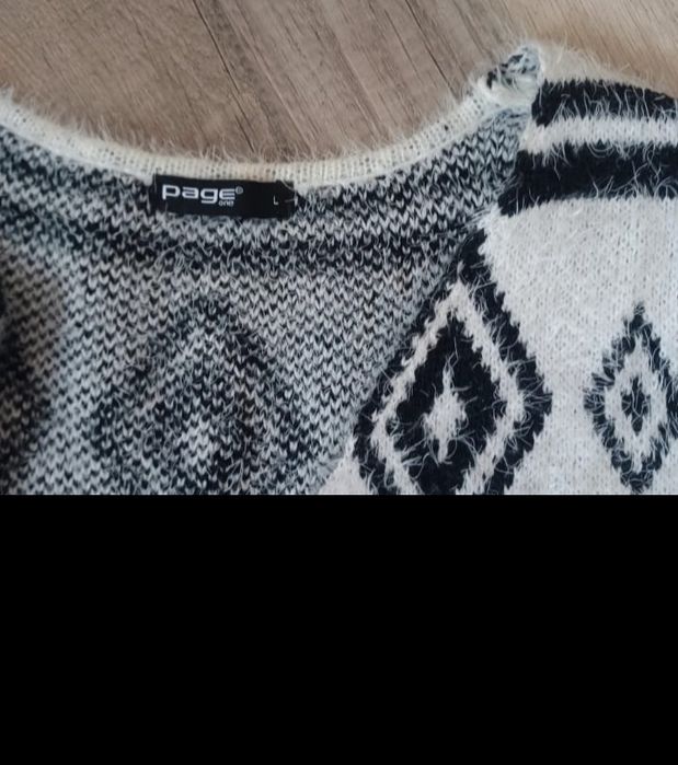 Kardigan sweter długi m 38