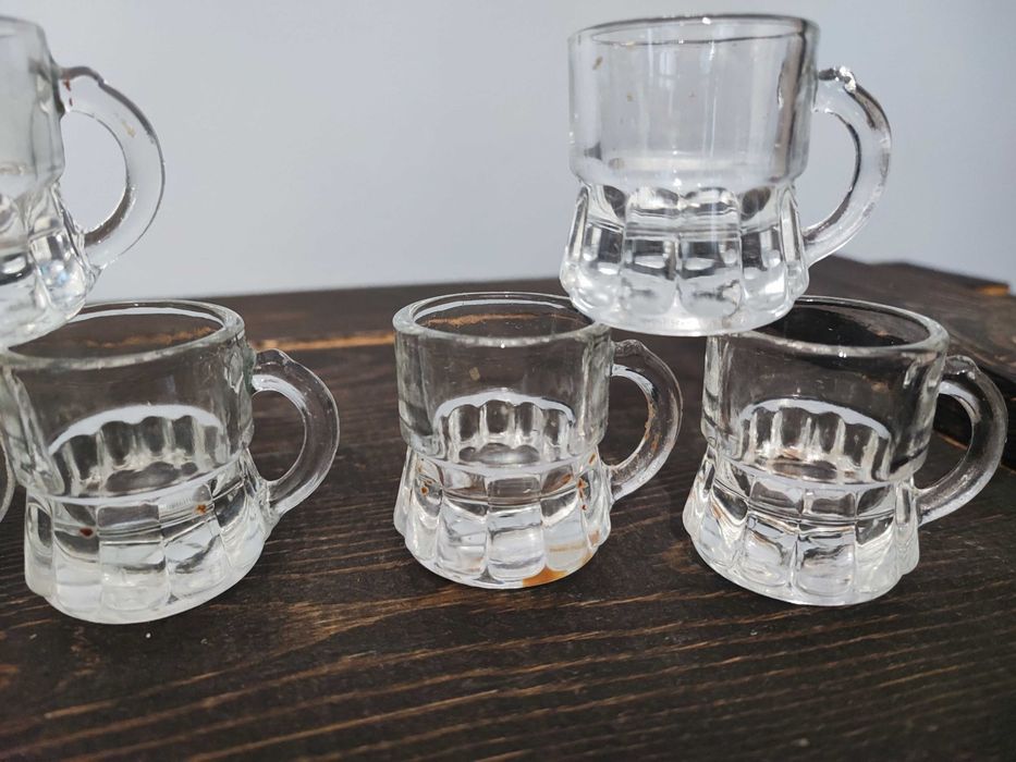 Kieliszki do wódki kufelki PRL