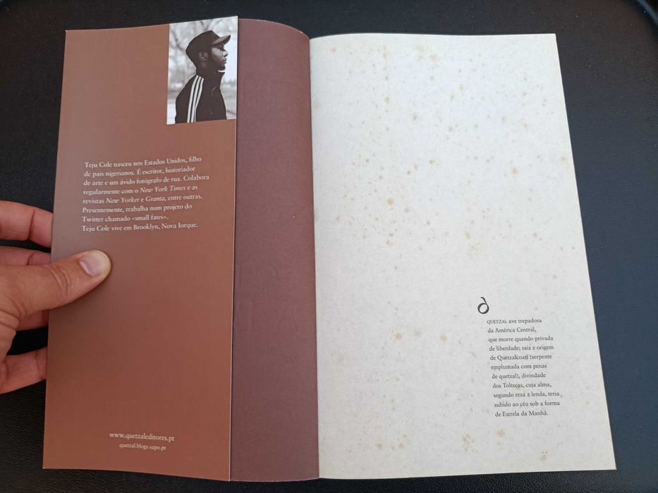 Livro "Cidade Aberta", Teju Cole