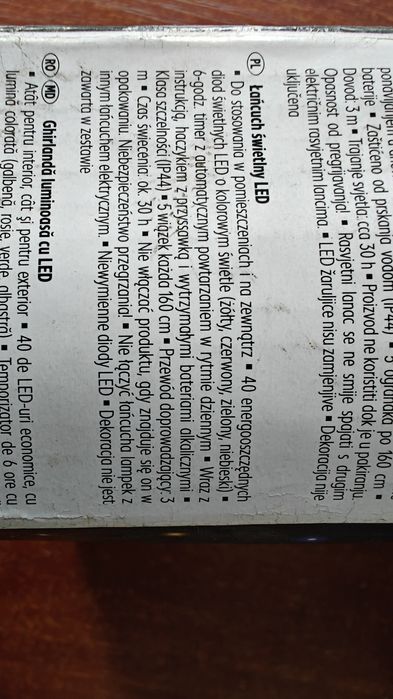 Łańcuch świetlny 40 LED