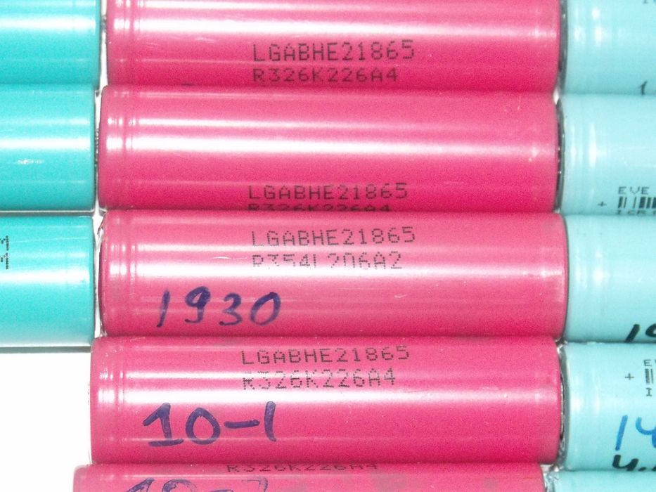 Аккумуляторы 18650 высокотоковые Samsung LG Lishen литий 74 шт