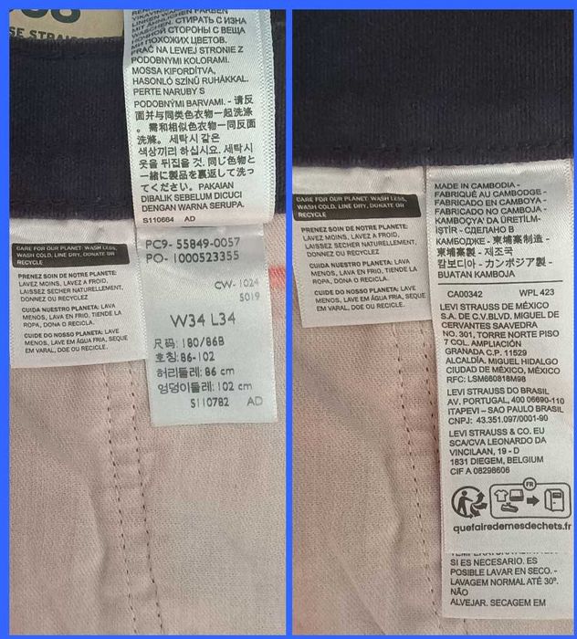 Levis 568 Carpenter Loose Straight. W-34. L-34.