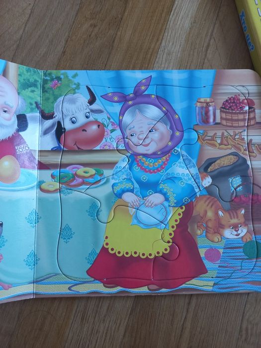 Книга дитяча. Казочки з пазлами