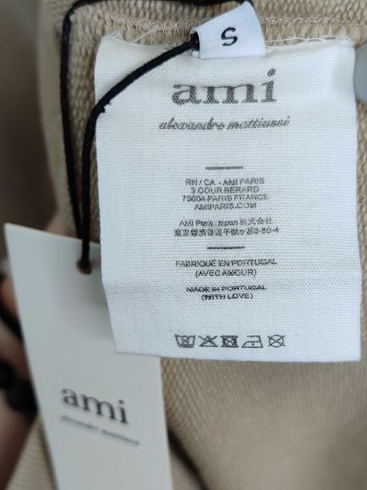 Світшот AMI Paris Broderie Sweatshirt Beige