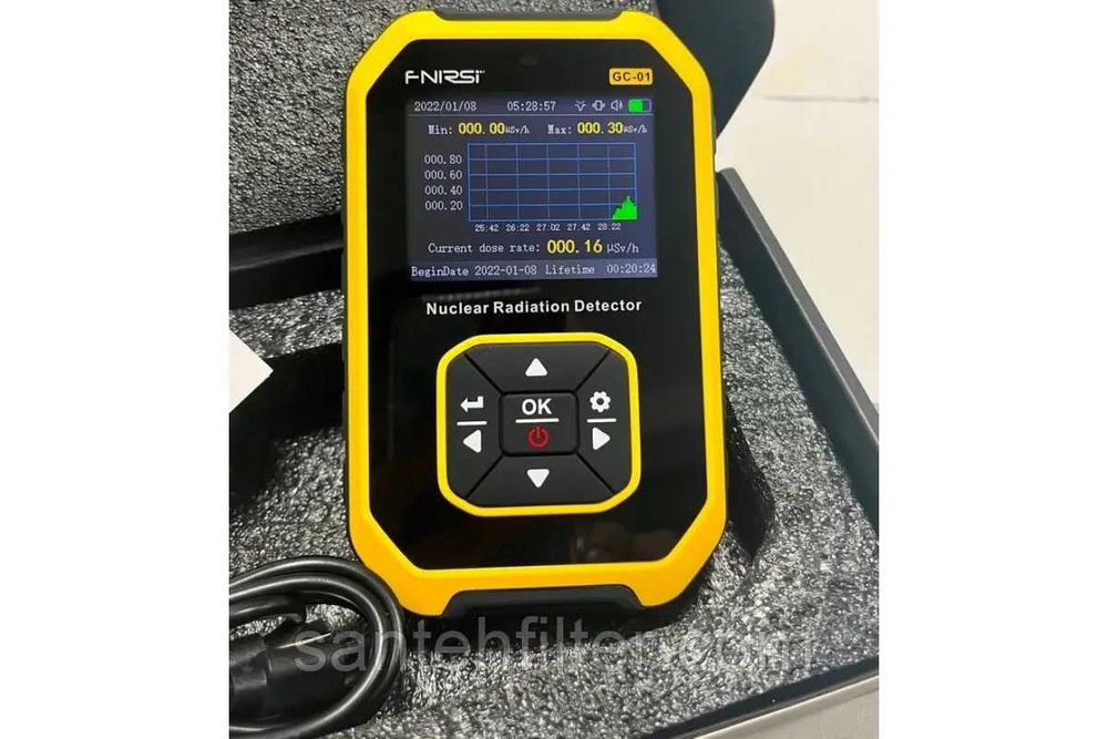 Дозиметр побутовий (укр.мова), лічильник Гейгера FNIRSI GC-01