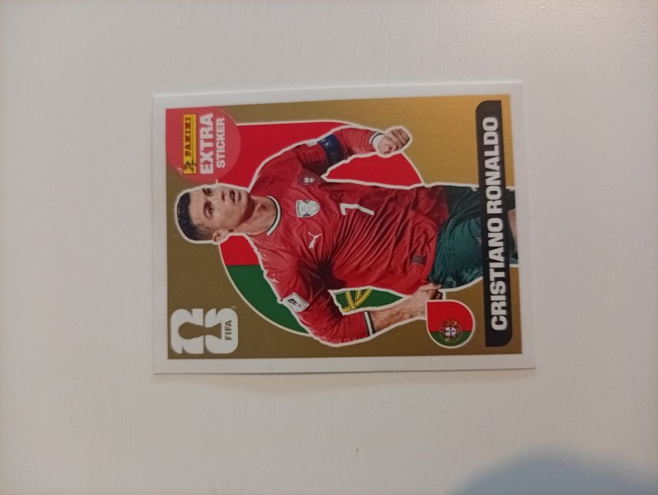 Cromo Cristiano Ronaldo Dourado
