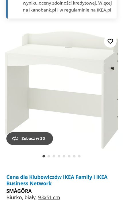 Biurko białe IKEA