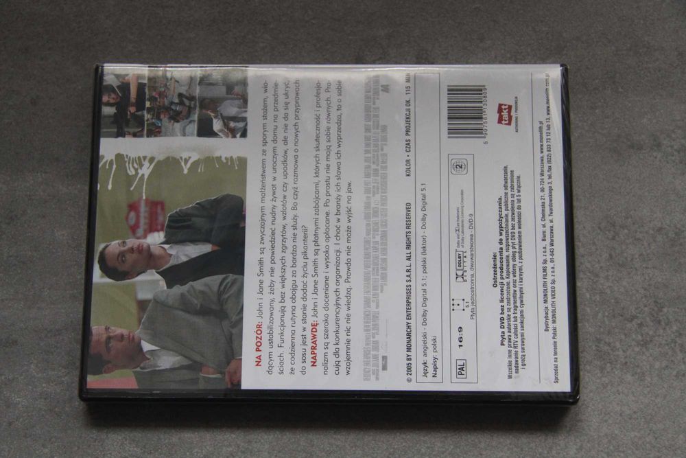 Mr. & Mrs. Smith na DVD (Doug Liman, 2005) NOWE, FOLIA
