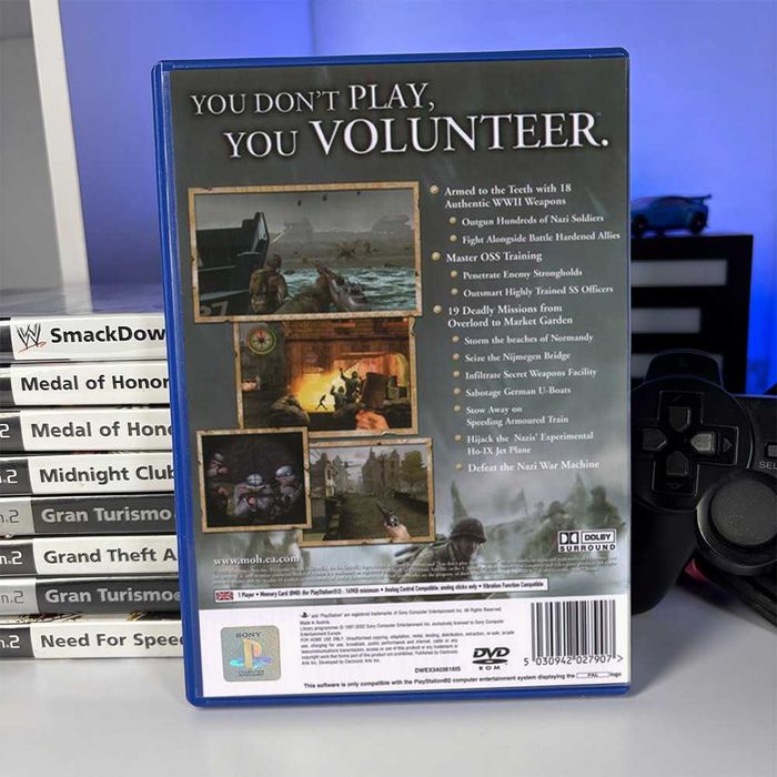 Гра Sony PlayStation 2 Medal of Honor: Frontline Б/У PS2 Оригінальна ігра Плейстейшен 2 Медал оф Хонор Фронтлайн асортимент ігри ПС2