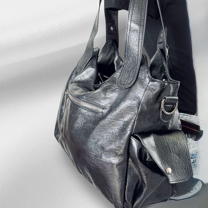 Torebka czarna na ramie coquette y2k avant garde vintage style 99’s