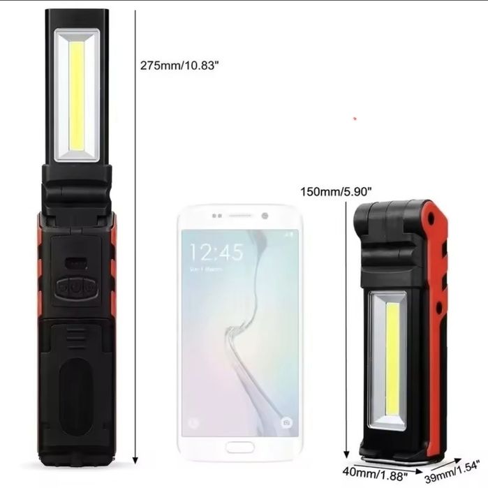 Ліхтарик 5W з магнітом на li-ion 18650