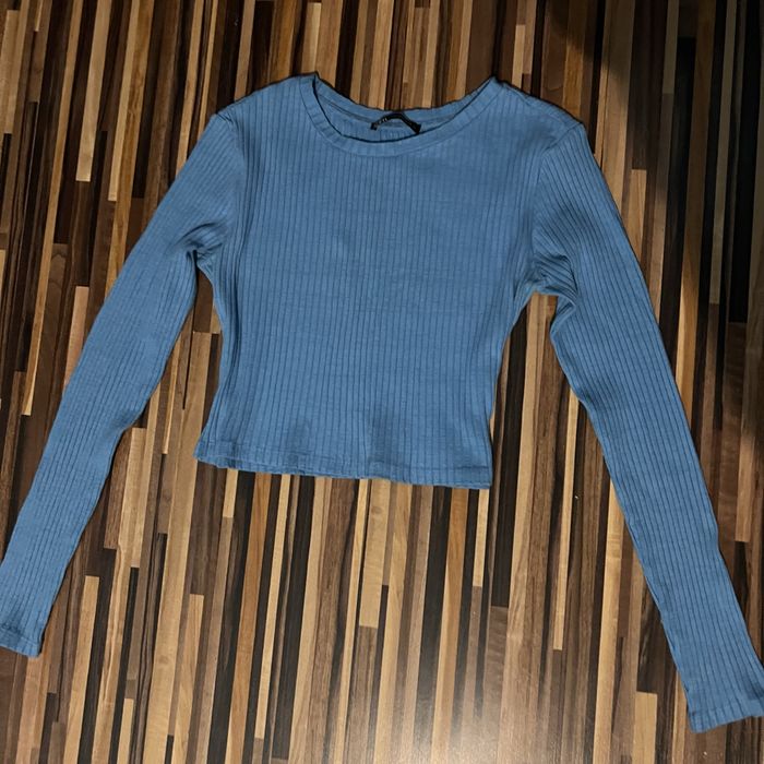 лонгслів  короткий Zara приталений