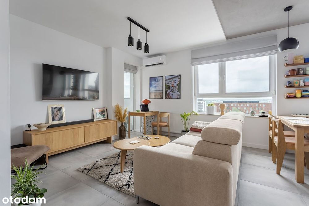 Komfortowe M2/Jasne/Klimatyzacja/Balkon/2 Miejsca w hali garażowej