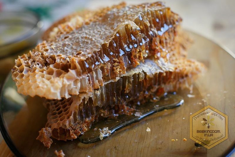 Мед у сотах акація / Сотовый мед / Стільниковий 900г свіжий збір 2025р