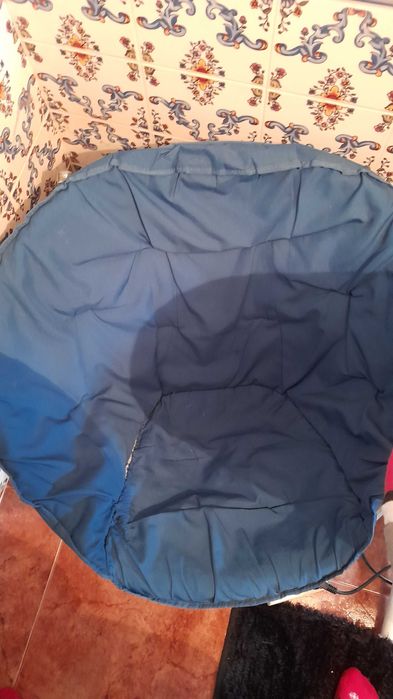 Cadeira dobrável azul