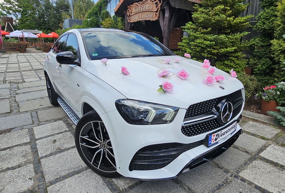 Auto do ślubu Mercedes GLE Coupe AMG, wynajem aut