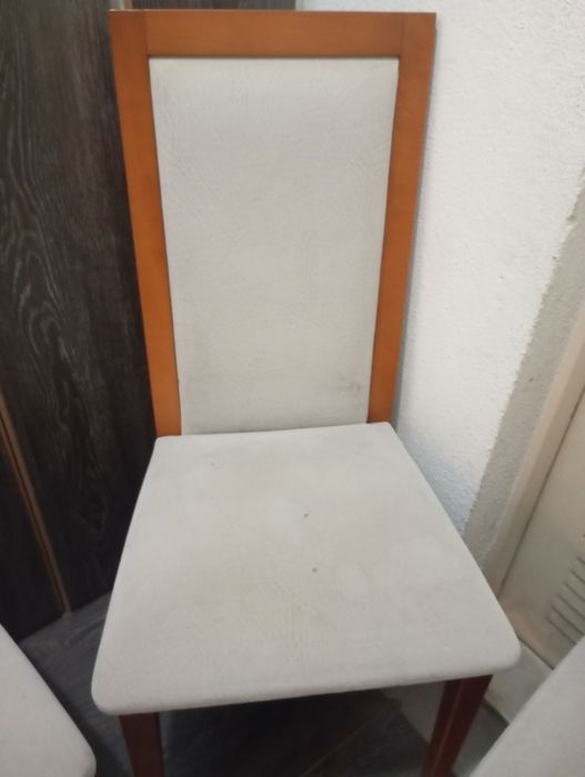 Conjunto 4 Cadeiras Madeira de Cerejeira com Tecido Curtisan