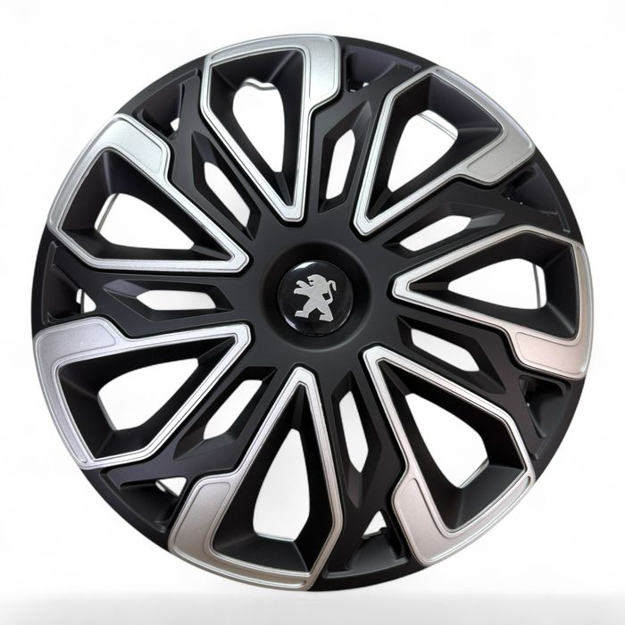 Ковпаки на колеса Estoril silver&black R15 колпаки на диски