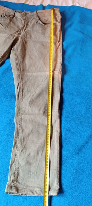 Spodnie jeans piaskowe sinsay 34