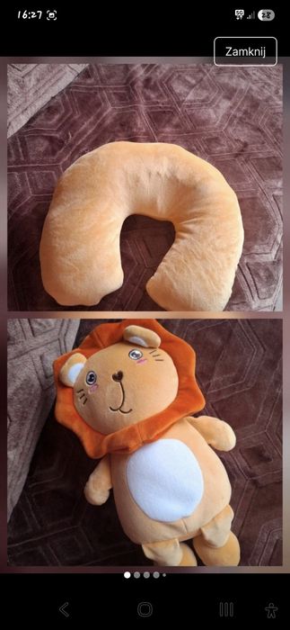 maskotka i podgłówek 2w 1