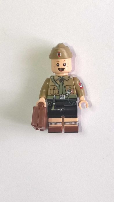 Figurka żołnierza niemieckiego 4 krotny nadruk WW2 kompatybilne z Lego