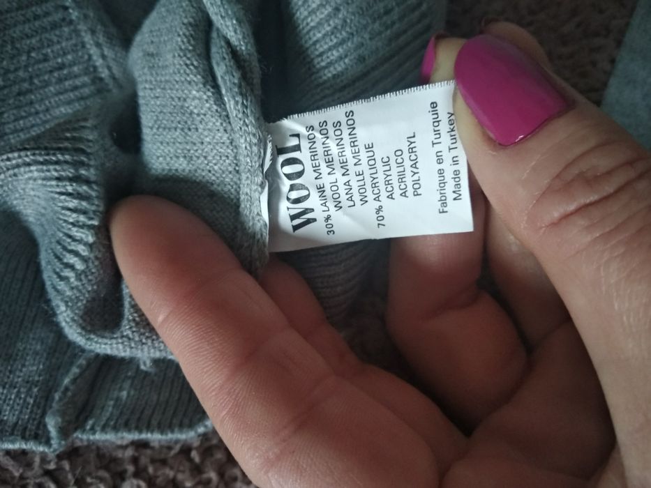 Sweter męski w romby NOWY