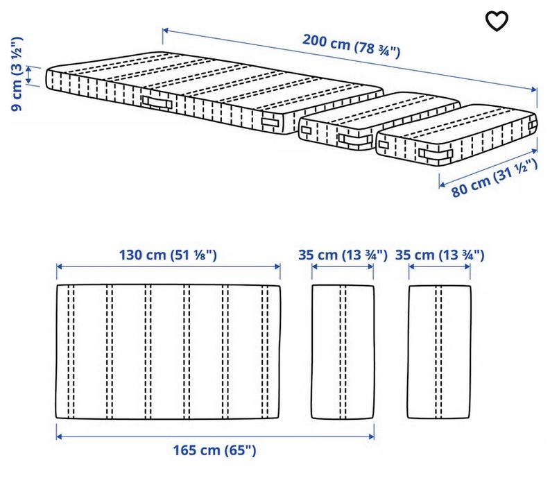Cama Extensivel / Colchão IKEA