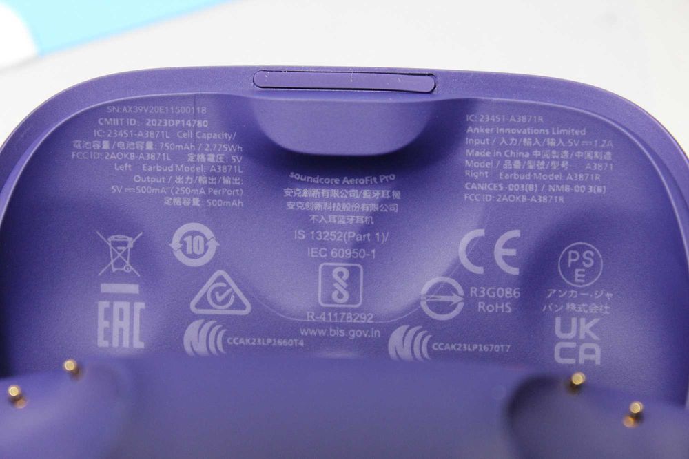 Навушники TWS Anker Soundcore AeroFit Pro Purple