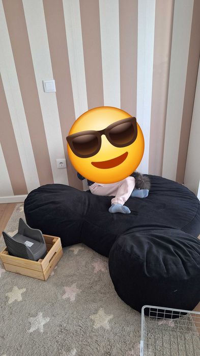 Puff Mickey aveludado