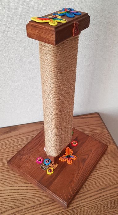 Джутовая когтеточка,ручной работы из натуральных материалов.