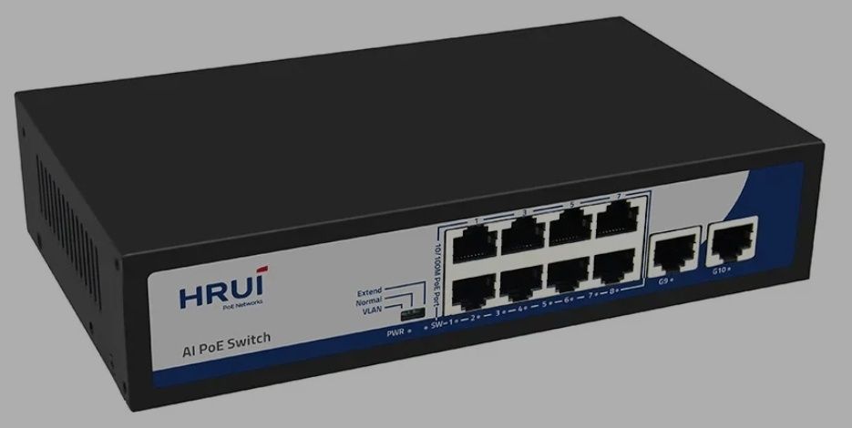 10-Ports 10/100/1000M POE Switch HongRui HR900-AF-82GN

HRUÍ

Model: H