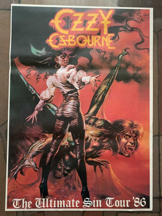OZZY OZBOURNE duży plakat z końca XX wieku