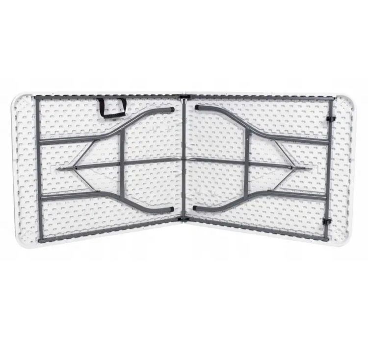 Садовий стіл розкладний 180х70х74 см Білий